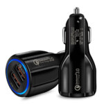 Cargador Vehículo USB QC 3.0 + 2 Puertos