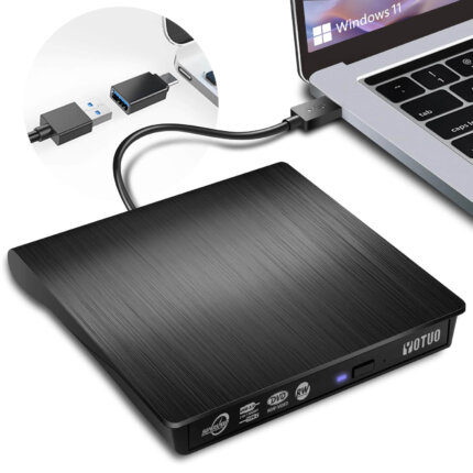 cd rom externo usb tipo c portátil para laptop y pc