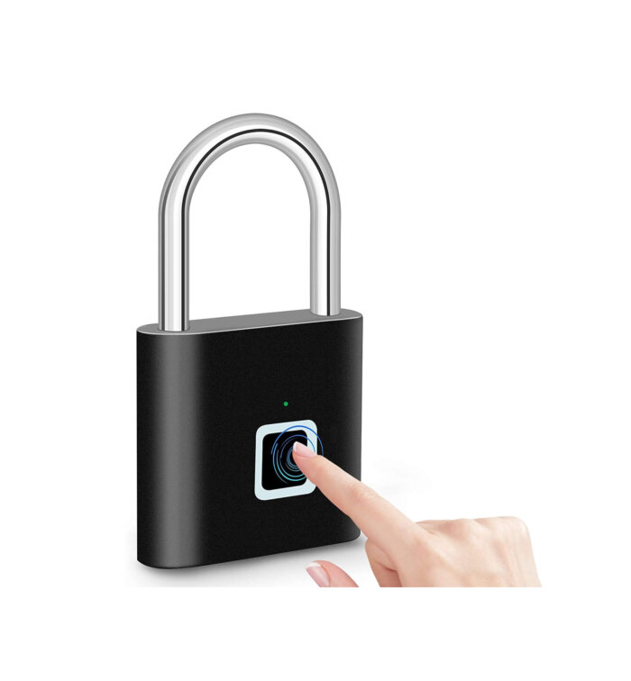 Candado con Huellas Dactilares