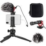 Kit Micrófono FULAIM + Trípode + Estuche