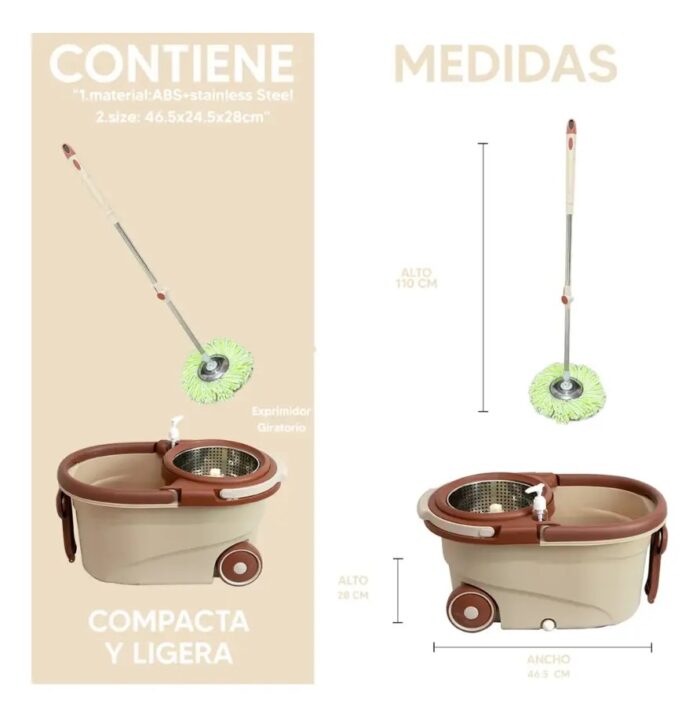 Suape Giratorio Con Ruedas Super Spin - Imagen 4