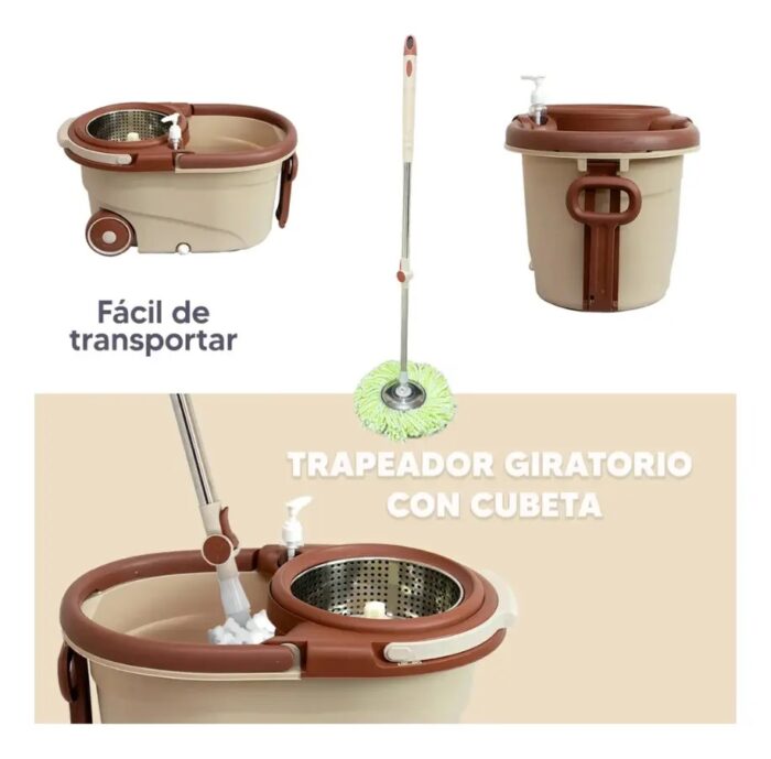 Suape Giratorio Con Ruedas Super Spin - Imagen 2