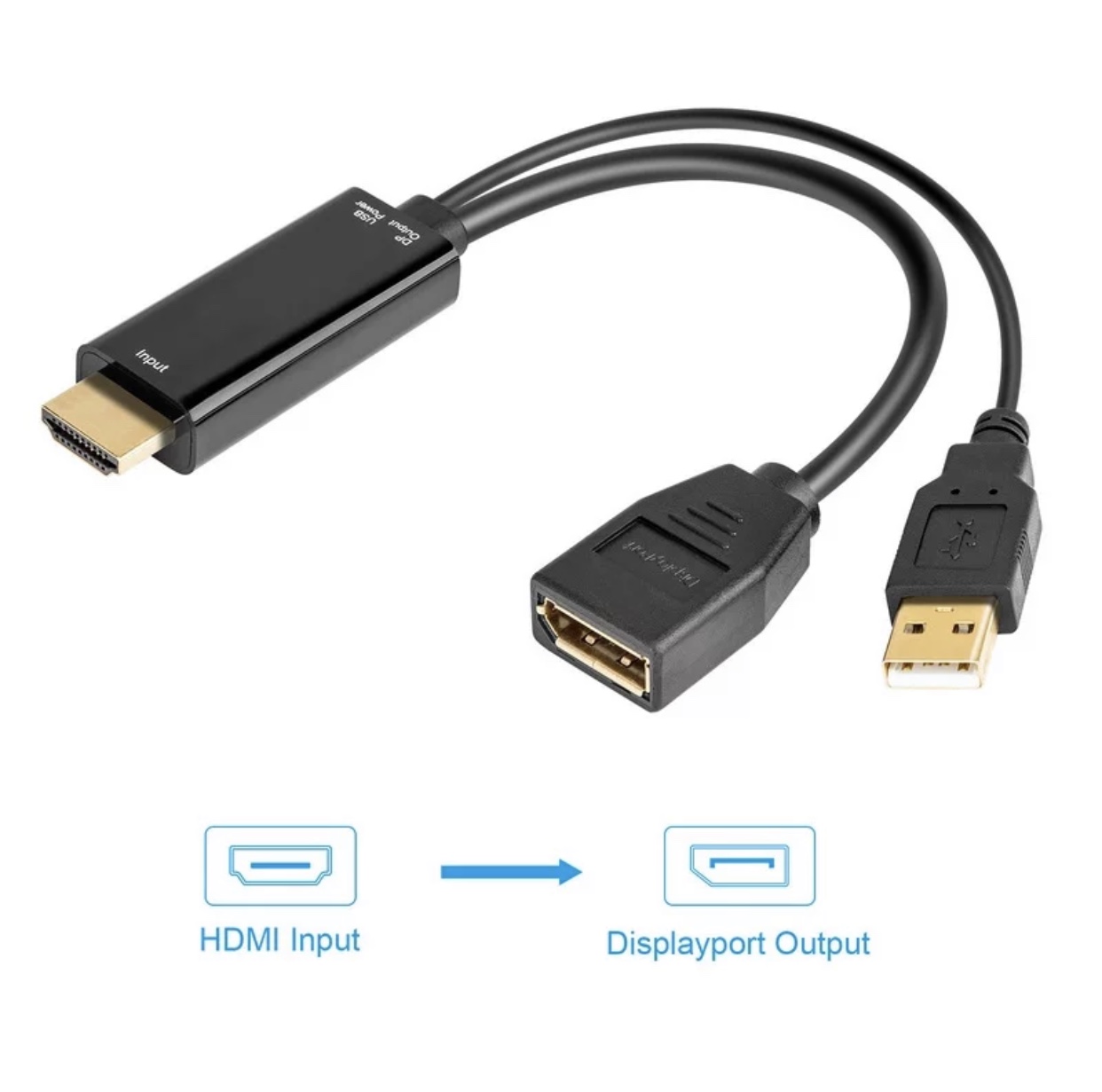  Septpenta Adaptador de cable AV, puerto HDmi para