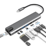 Hub USB-C Macbook HDMI LAN 8 EN 1