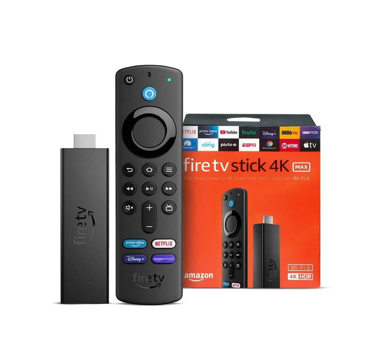 Otros lugares santo Monarquía Convertidor Smart TV Fire Amazon TV Stick 4K MAX WI-FI 6 - Portátil Shop