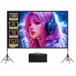 Pantalla de Proyección de Video c/ Trípode 120 pulgadas