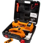 Gato Electrico, Inflador, Lámpara y Llave Eléctrica LED 4 en 1