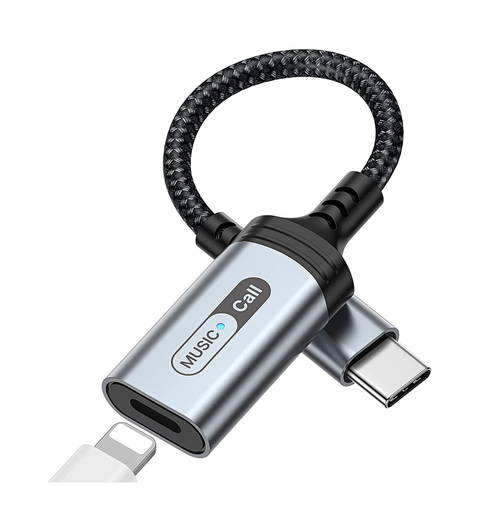 Comprar Adaptador de usb tipo c a lightning para iPhone iPad conversor de  puerto para móvil de USB-C a Lightning carga y transferencia de datos