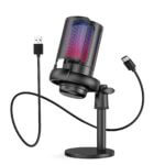 Micrófono USB Gamer RGB, Compatible Con PC/PS4/PS5/Mac