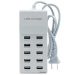 Estación de carga USB 10 Puertos 2.4A/1A