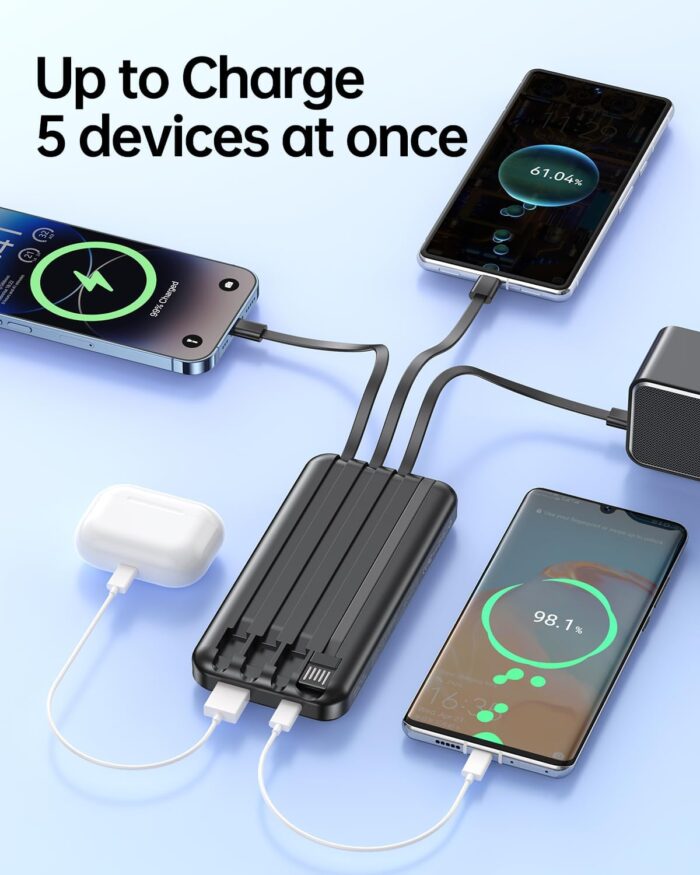 Cargador Portátil De Carga Rapida 10,000mAh 22.5W - Imagen 2