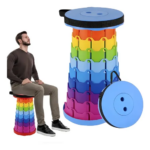 Asiento Plegable Y Antideslizante – Compacto Y Fácil de Transportar