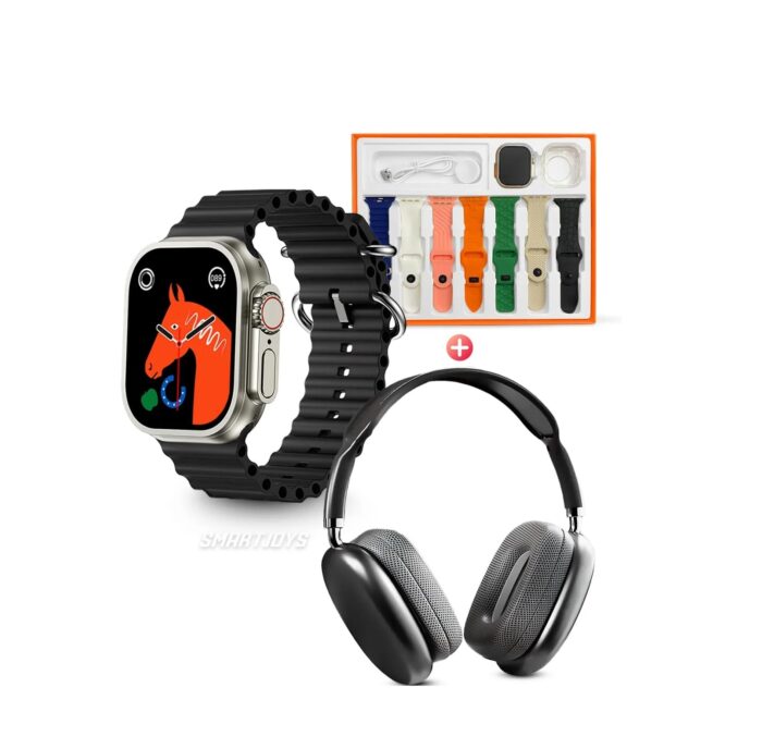 Combo-X8-Diadema-P9-2-Negro (1) Combo Ultra 2 – Smartwatch