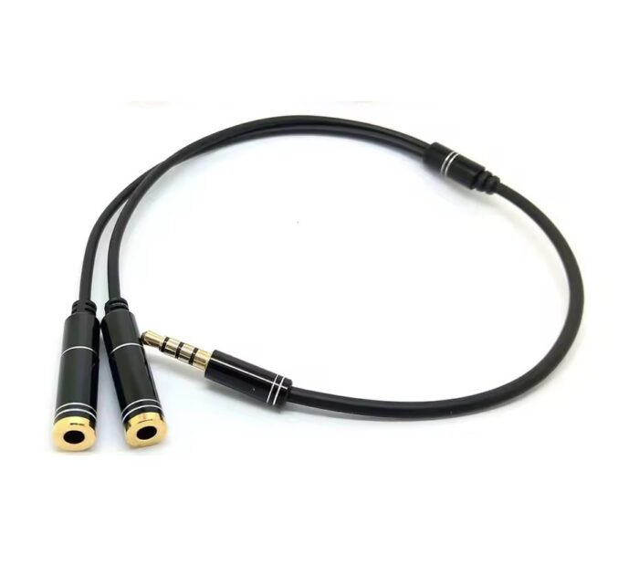 Cable Adaptador Jack a 2 Auxiliar 3.5mm