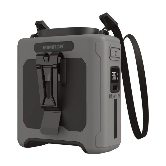 imgi_38_S74bccc2431bc4cd49b7ae193ce8b9c9aw Ventilador Portátil De Cintura 3 En 1 Con Power Bank 10000mAh y Luz LED