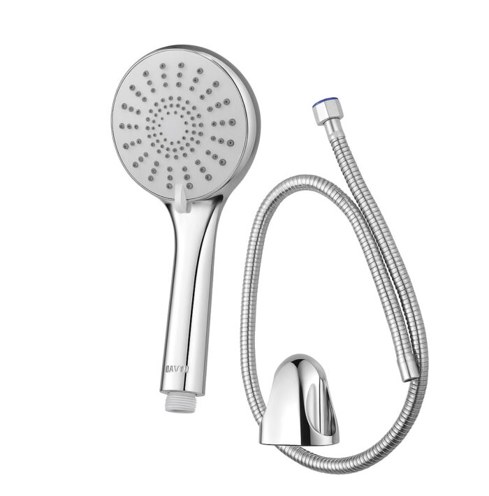 Cabezal de Ducha Manual Con Manguera De Acero Inoxidable