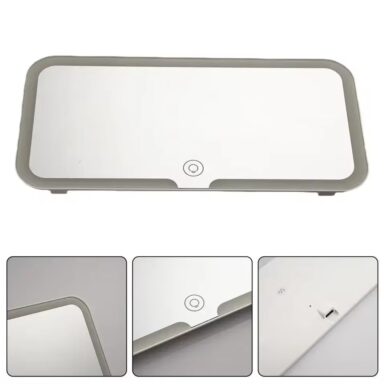 Espejo De Maquillaje LED Para Coche con Sensor Táctil