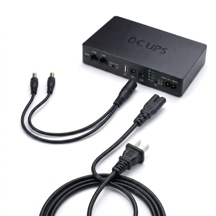 Mini UPS 20,000 mAh Para Router / Camaras 5V/9V/12V - Imagen 3