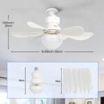 Abanico De Techo Con Luz  Ajustable 3 Velocidades Con Control Remoto - Imagen 3