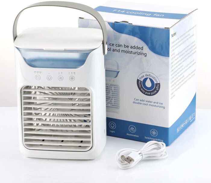 Mini Aire Acondicionado Portátil 4 en 1 con Luz LED - Imagen 2