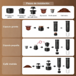 Cafetera Portátil Espresso 3 en 1 con Batería Recargable - Imagen 2