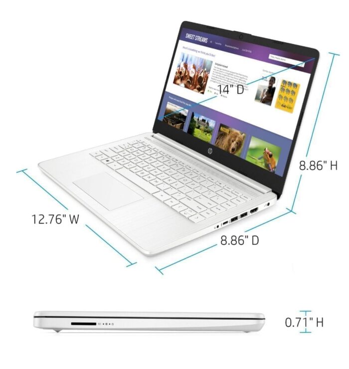 Laptop HP Empresarial (14”) (8GB RAM) (128GB eMMC) (Intel Celeron N4500) (Copilot AI) (Windows 11) - Imagen 3