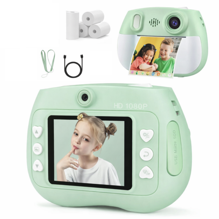 Cámara Instantánea Termica 1080P HD – Incluye 4 Rollos Y Juegos - Imagen 6