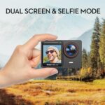 Cámara Sport Con Pantalla Dual 4K 60fps De 24MP HD 4k WIFI C/ Mic Externo Touch - Imagen 4