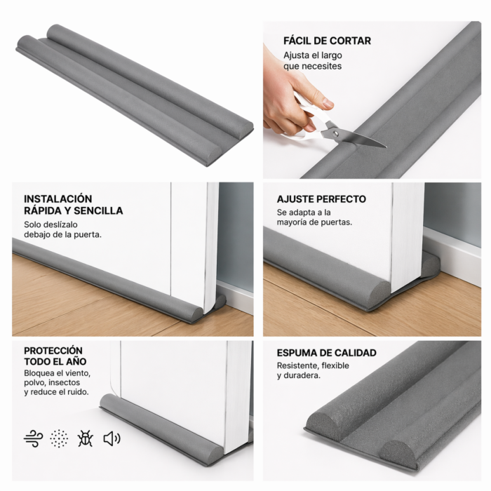 Protector De Puertas Aislante Práctico Y Eficiente - Imagen 4
