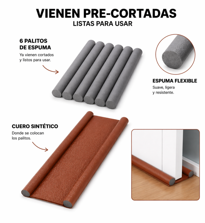 Protector De Puertas Aislante Práctico Y Eficiente - Imagen 5