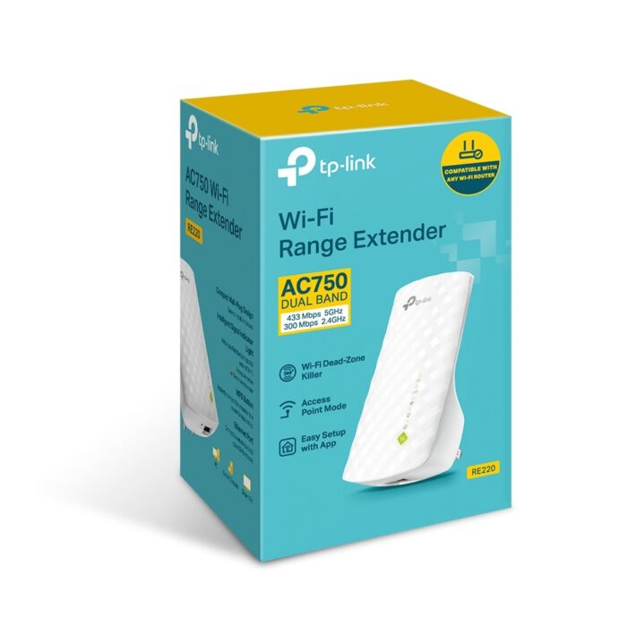Repetidor Wi-Fi De Doble Banda TP-LINK AC750 RE220 - Imagen 4