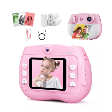 Cámara Instantánea Termica 1080P HD – Incluye 4 Rollos Y Juegos