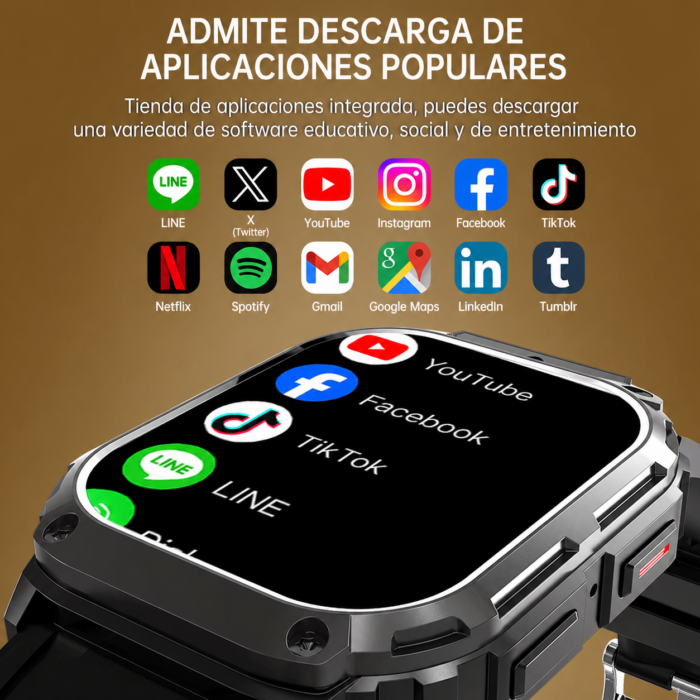 Reloj Inteligente Q80 Con Memoria De 2GB+64GB y Pantalla HD de 1.95” - Imagen 2