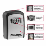 Caja De Bloqueo De Llaves Master Lock Con Combinación De 4 Dígitos - Imagen 2