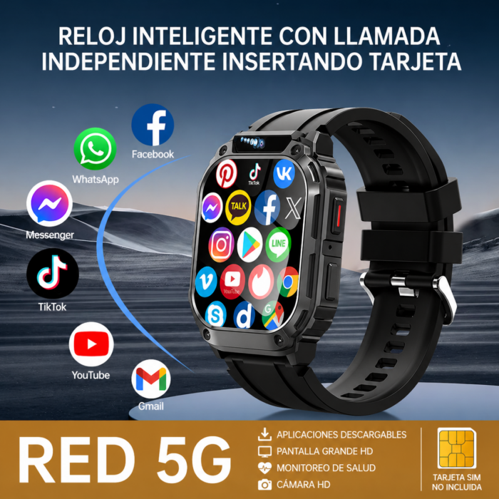 Reloj Inteligente Q80 Con Memoria De 2GB+64GB y Pantalla HD de 1.95” - Imagen 3