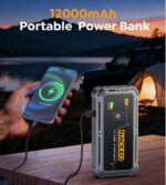 Cargador Jumper De Batería Portátil NACKEO 5000A 12V Con Carga Rápida 12000mAh - Imagen 2