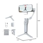 Gimbal Estabilizador De Teléfono De 3 Ejes Con Luz De Relleno Ajustable - Imagen 2