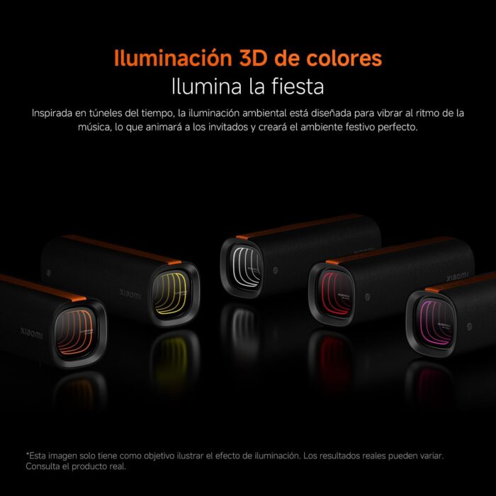 Bocina Bluetooth Portatil Xiaomi Sound Party 50W – con Luces LED 3D y Hasta 26 Horas de Reproducción - Imagen 5