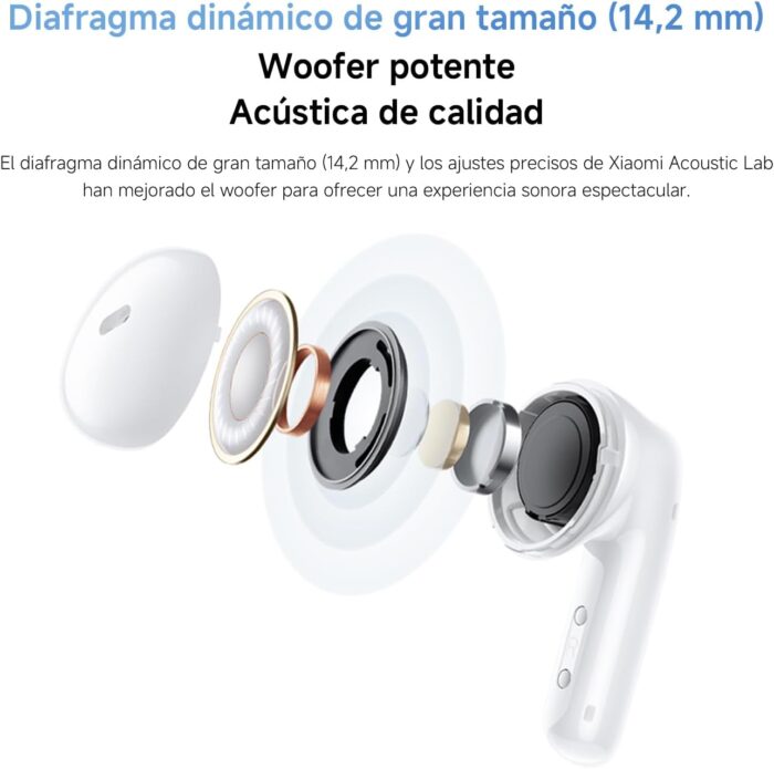 Audífonos Inalámbricos Xiaomi Redmi Buds 6 Active – Sonido Potente y Hasta 30 Horas de Batería - Imagen 6