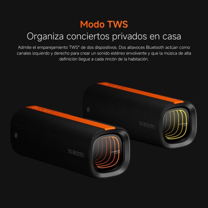 Bocina Bluetooth Portatil Xiaomi Sound Party 50W – con Luces LED 3D y Hasta 26 Horas de Reproducción - Imagen 6