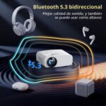Proyector Pericat WiFi y Bluetooth  4K Compatible – Cine en Casa Full HD 1080P - Imagen 3