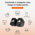 Bocinas Estéreo FUNLOGY Para PC De 14W: Sonido Potente En Un Diseño Compacto - Imagen 2