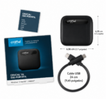 Disco Duro SSD Portátil Crucial X6 500GB USB-C (CT500X6SSD9) - Imagen 3