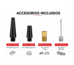 Inflador De Aire Portátil Digital Recargable Para Carros, Motos, Bicicletas Y Pelotas - Imagen 2