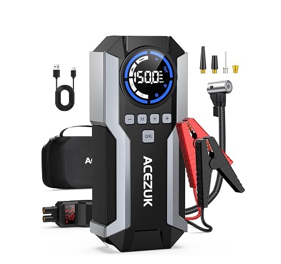71TJTVAnp5L._AC_SY450_ Cargador Jumper De Batería Portátil Acezuk 8000A 12v 12,800mAh