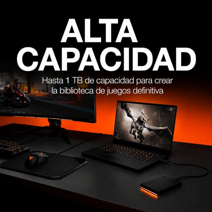 Disco Duro Externo Seagate FireCuda 1TB (3.2 Gen 1) (STKL1000400) - Imagen 2