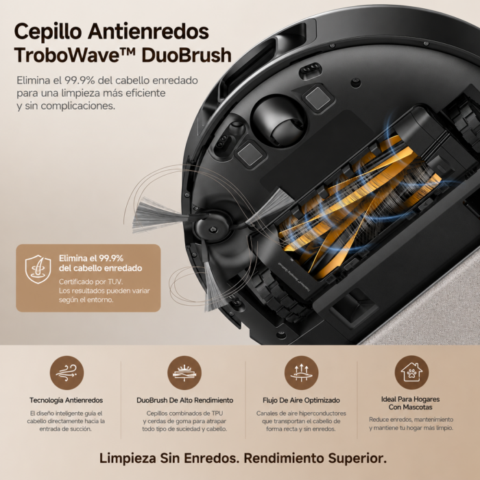 Aspiradora Robot Y Trapeador Inteligente MOVA E30 Pro Plus Con Base De Auto Vaciado - Imagen 4