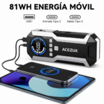 Cargador Jumper De Batería Portátil Acezuk 8000A 12v 12,800mAh - Imagen 2
