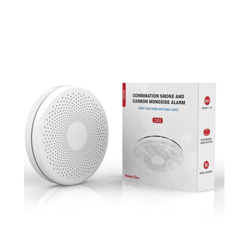 tuya-smart-wifi-smoke-and-carbon-monoxide-detector Sensor Inteligente WiFi De Humo Y Monóxido De Carbono - Imagen 1
